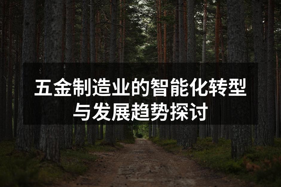 五金制造业的智能化转型与发展趋势探讨